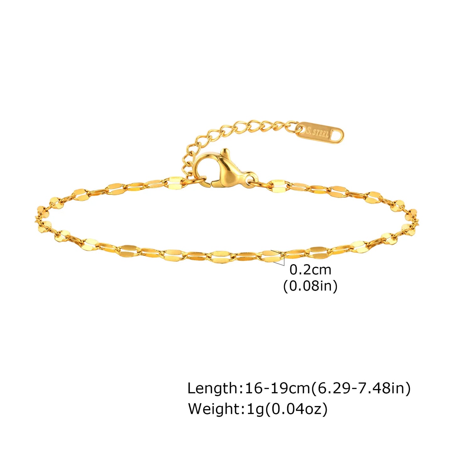 ✨ Abba’s Best Golden Grace Herringbone Bracelet