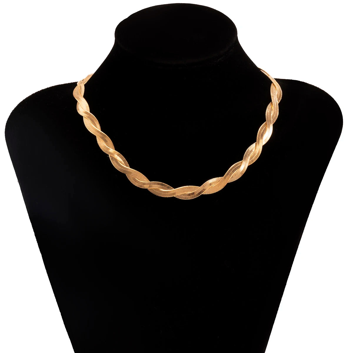 Liquid Gold Twisted Blade Choker
