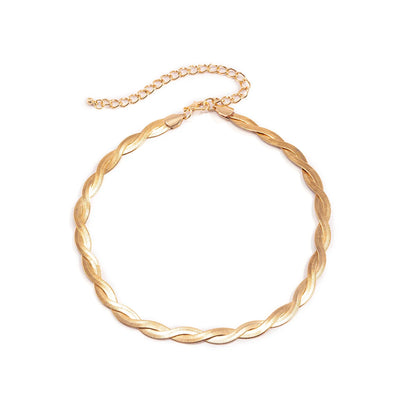 Liquid Gold Twisted Blade Choker