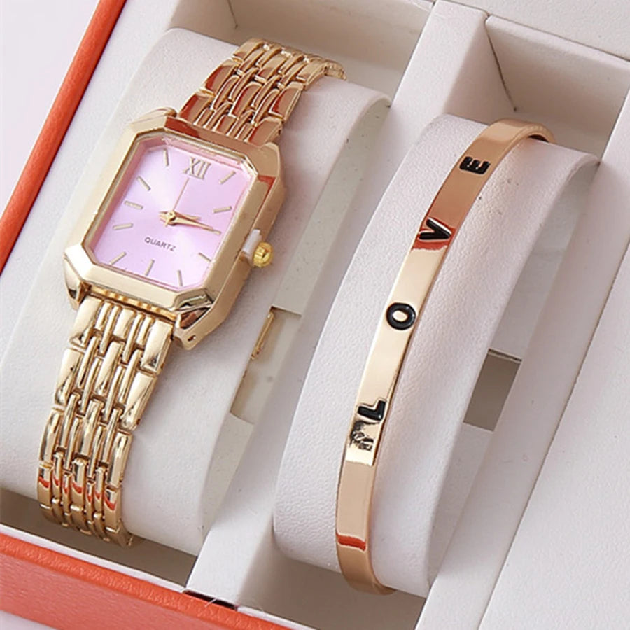 ✨ ABBA’S BEST Royal Luxe Square Watch Set