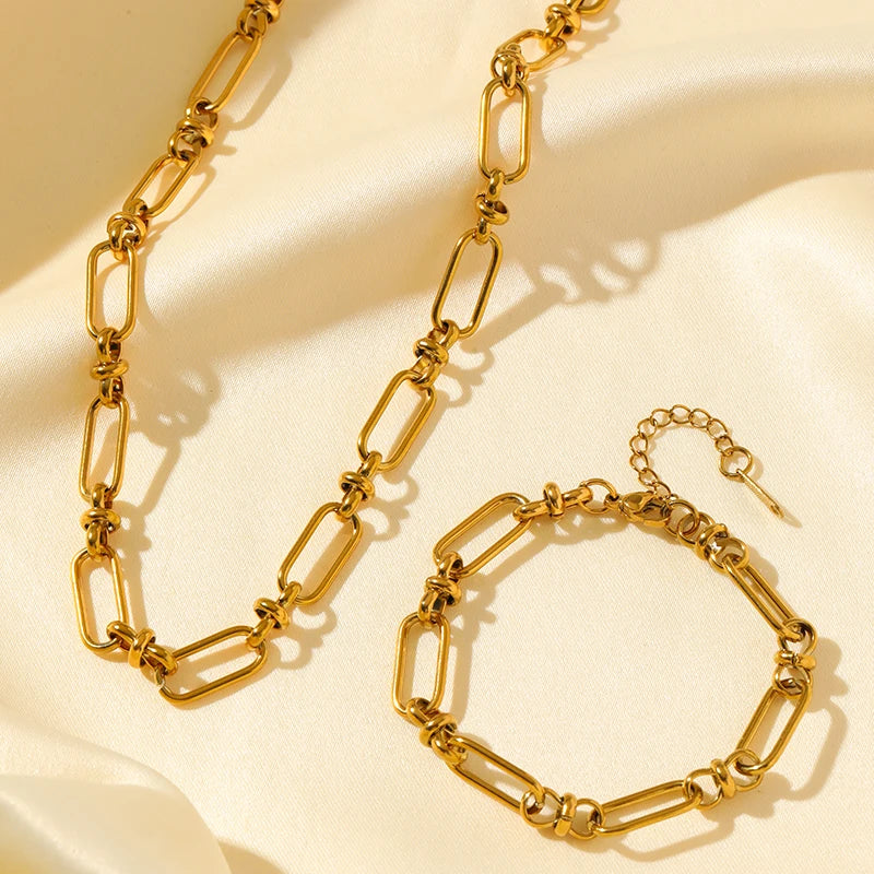 ✨ Abba’s Best Golden Harmony Chain Jewelry Set