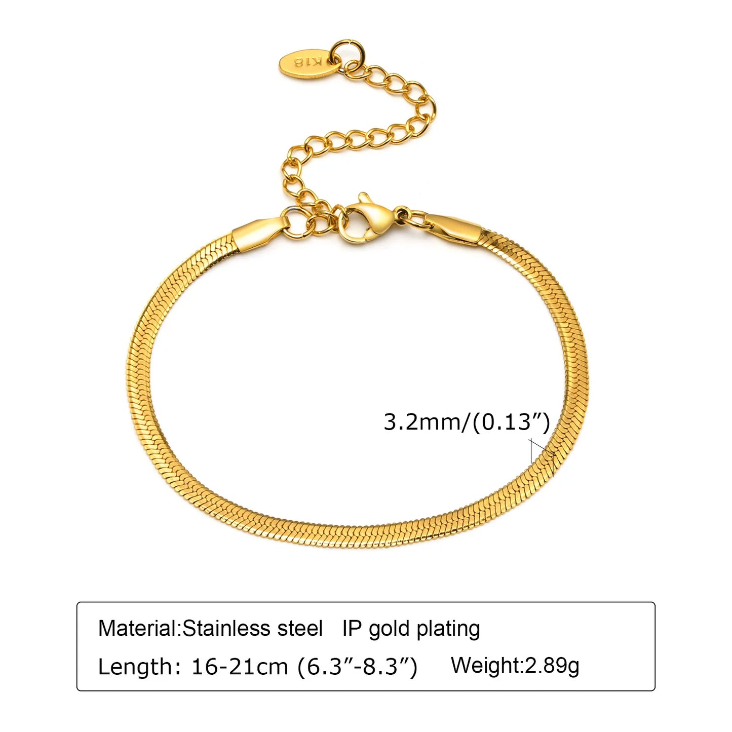 ✨ Abba’s Best Golden Grace Herringbone Bracelet