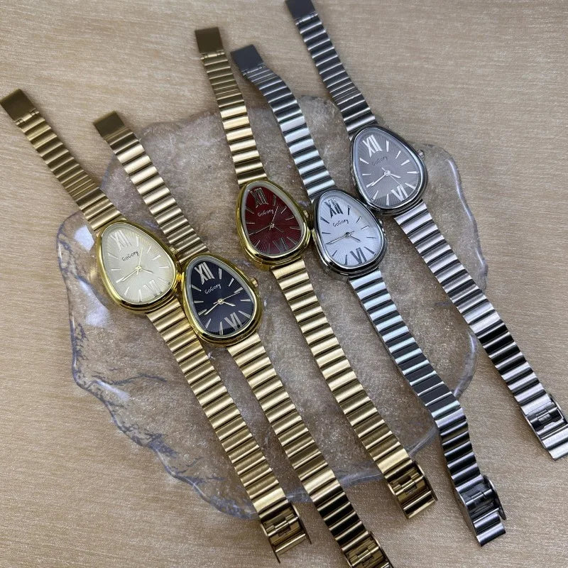 Serpent Head Luxury Wrap Timepiece