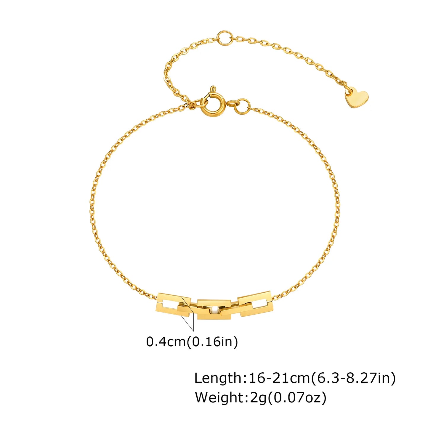 ✨ Abba’s Best Golden Grace Herringbone Bracelet