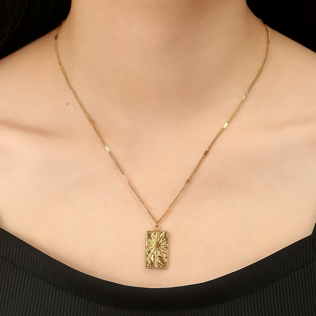 ✨ Abba’s Best Golden Essence Pendant Choker