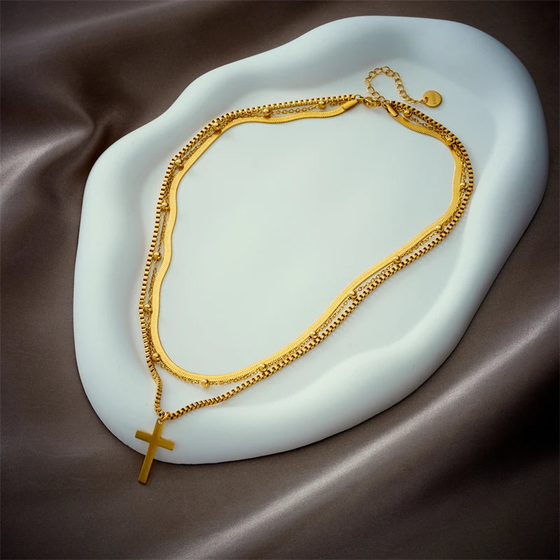 ✨ Abba’s Best Eternal Faith Cross Necklace