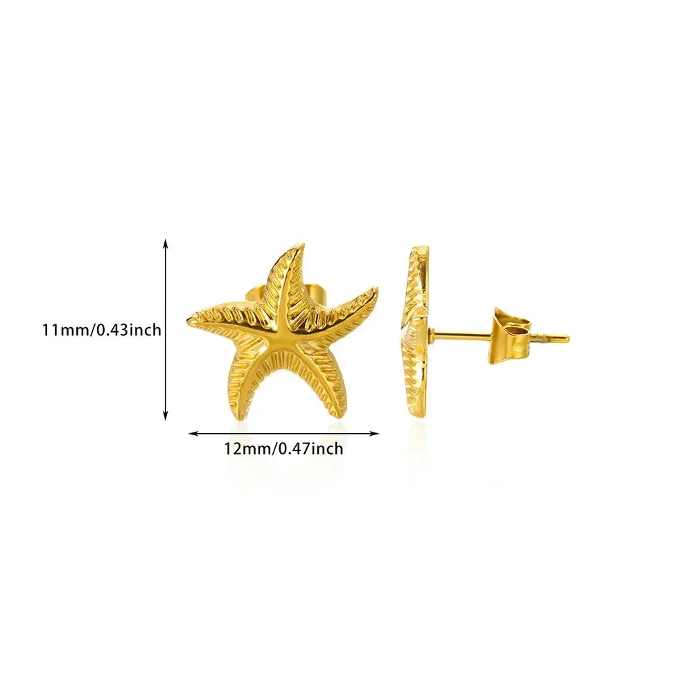 Timeless Starfish Stainless Steel Studs