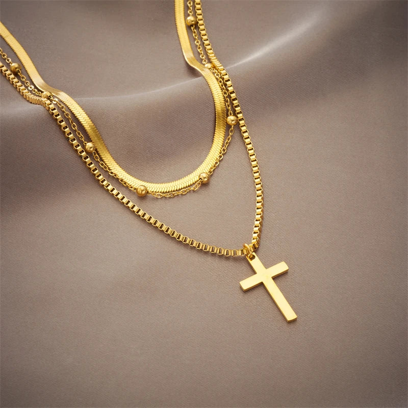 ✨ Abba’s Best Eternal Faith Cross Necklace
