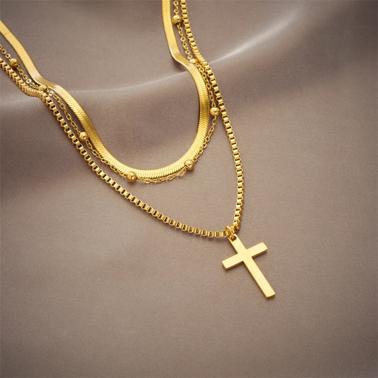 ✨ Abba’s Best Eternal Faith Cross Necklace