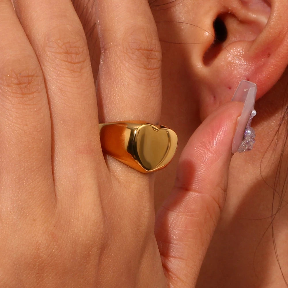 Abba’s Best Golden Promise Heart Ring