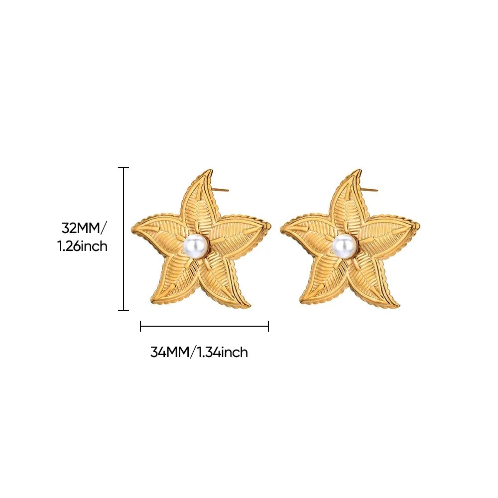 Timeless Starfish Stainless Steel Studs