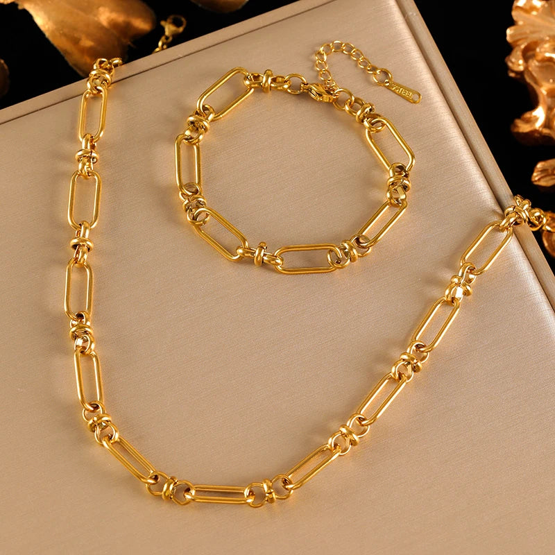 ✨ Abba’s Best Golden Harmony Chain Jewelry Set