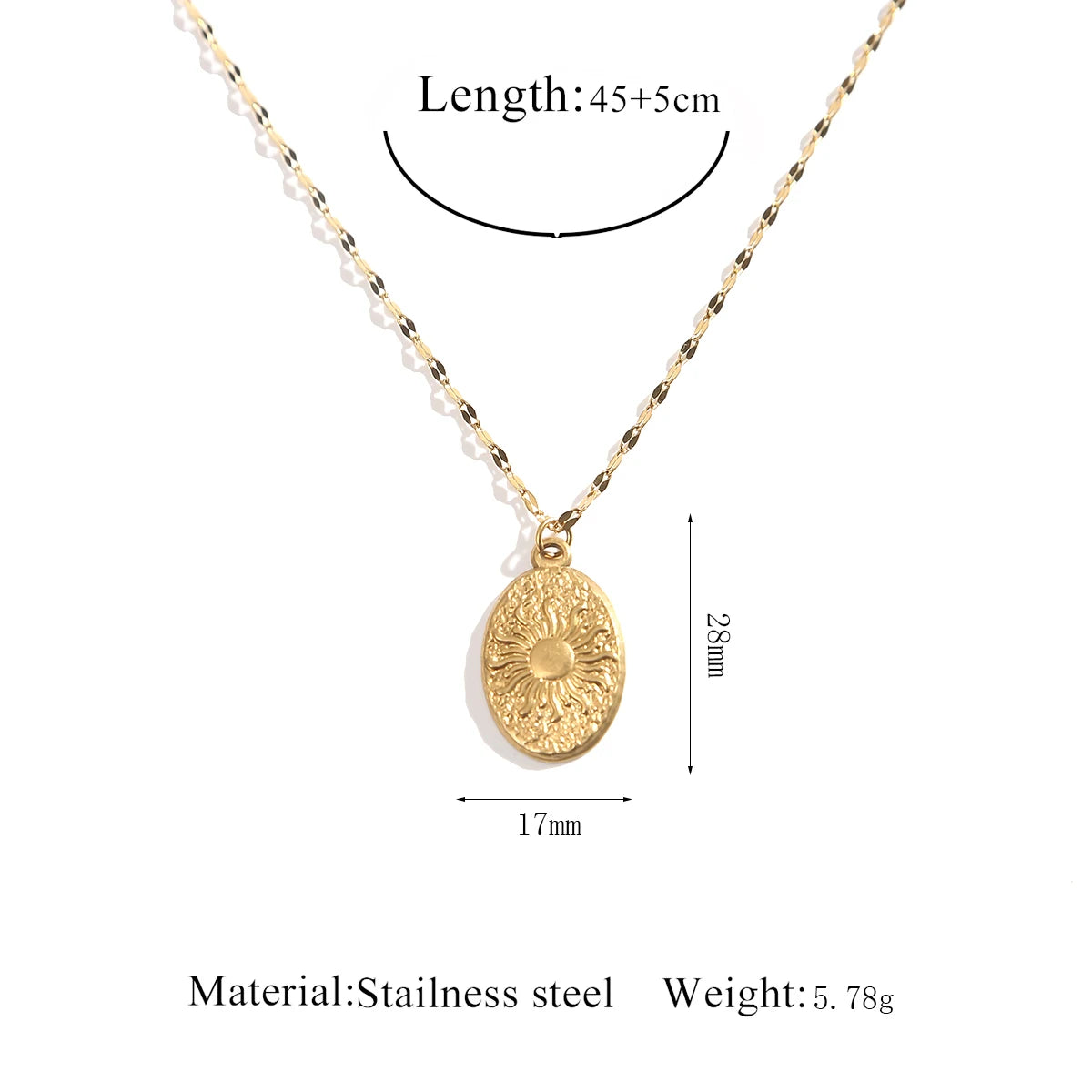 ✨ Abba’s Best Golden Essence Pendant Choker