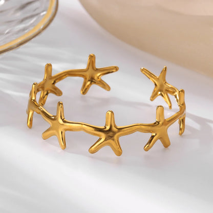 Seaside Starfish Tarnish-Proof Cuff
