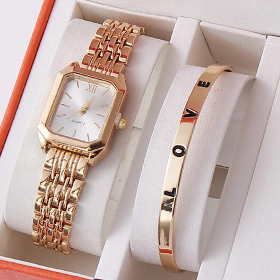 ✨ ABBA’S BEST Royal Luxe Square Watch Set