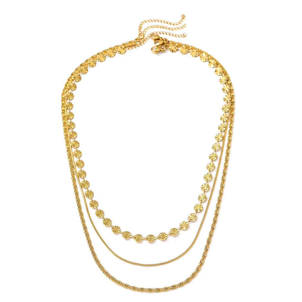 ✨ ABBA’S BEST Golden Boho Glow Layered Necklace