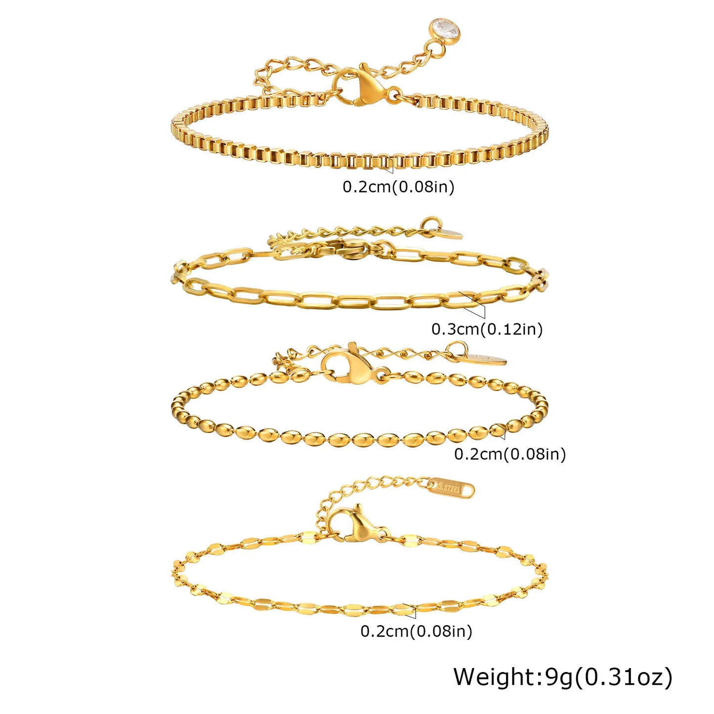 ✨ Abba’s Best Golden Grace Herringbone Bracelet