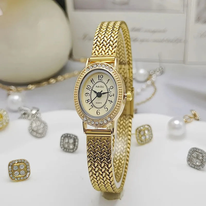 ✨ Abba’s Best Golden Legacy Crystal Watch