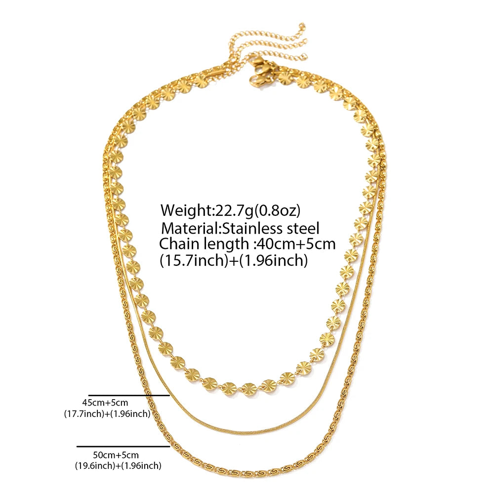 ✨ ABBA’S BEST Golden Boho Glow Layered Necklace