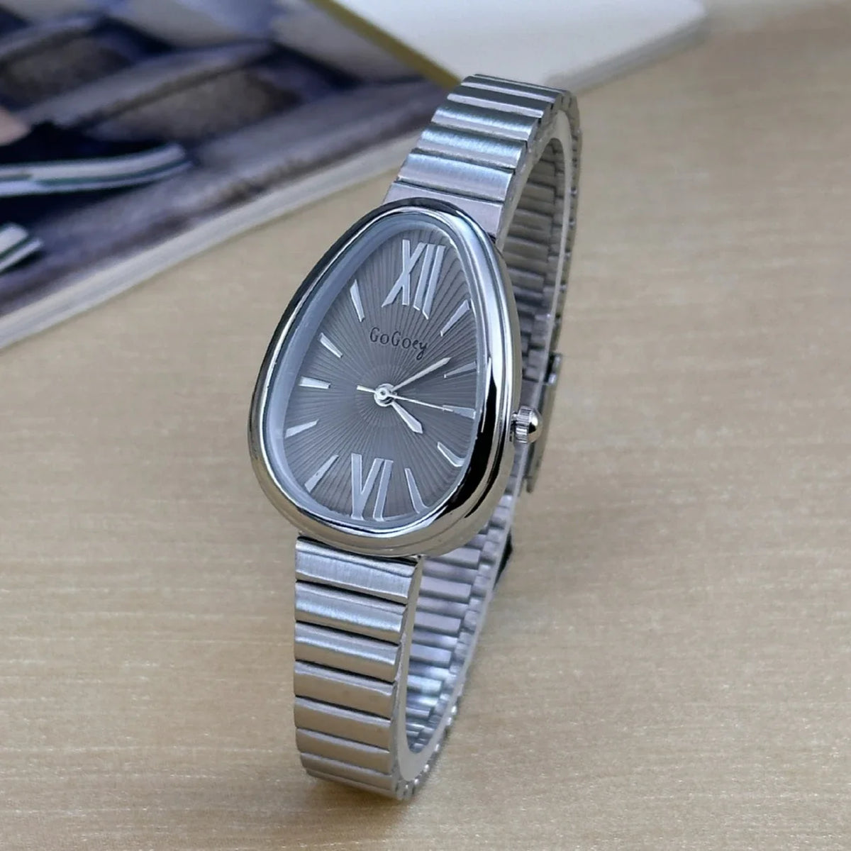 Serpent Head Luxury Wrap Timepiece