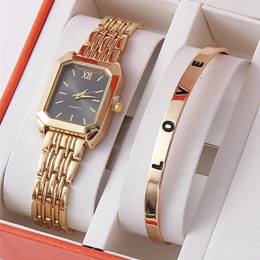 ✨ ABBA’S BEST Royal Luxe Square Watch Set