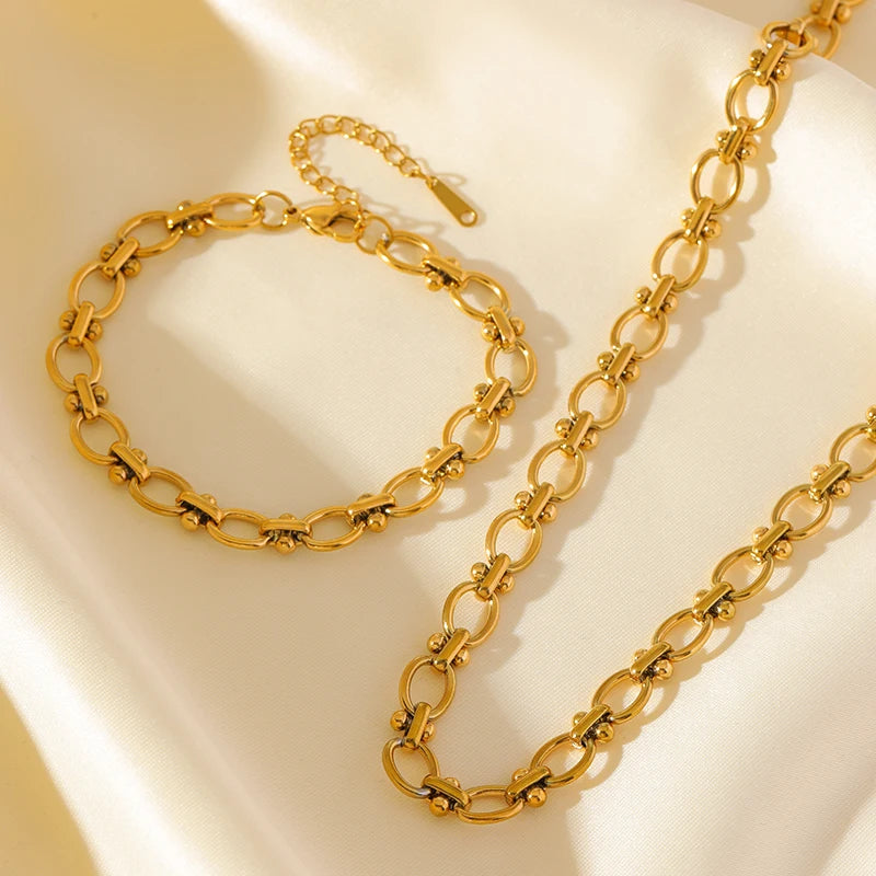✨ Abba’s Best Golden Harmony Chain Jewelry Set