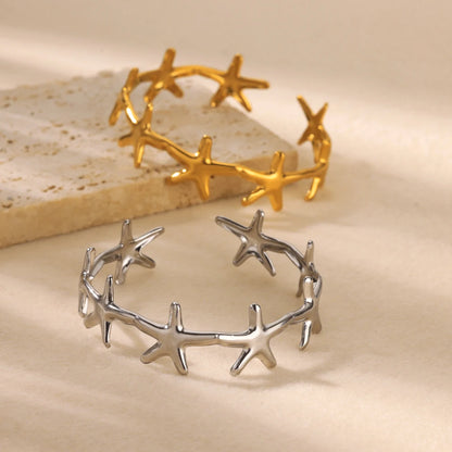Seaside Starfish Tarnish-Proof Cuff