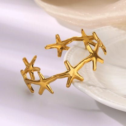 Seaside Starfish Tarnish-Proof Cuff