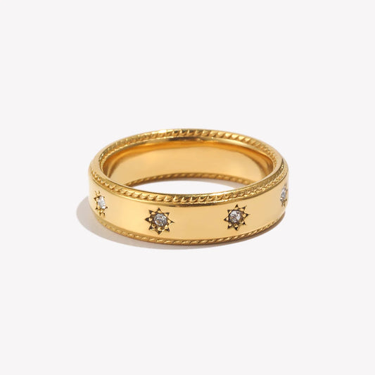 ✨ Abba’s Best Celestial Star Zircon Ring