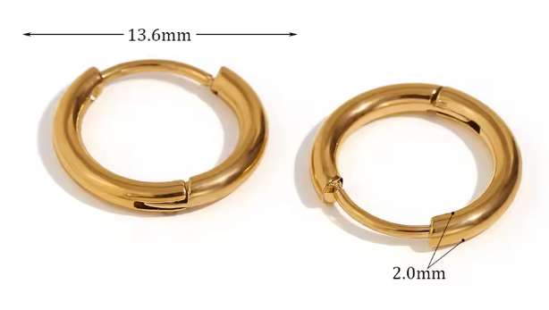 Abba’s Best Trendy Crystal Paved Huggie Hoop Earrings