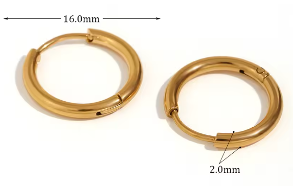 Abba’s Best Trendy Crystal Paved Huggie Hoop Earrings