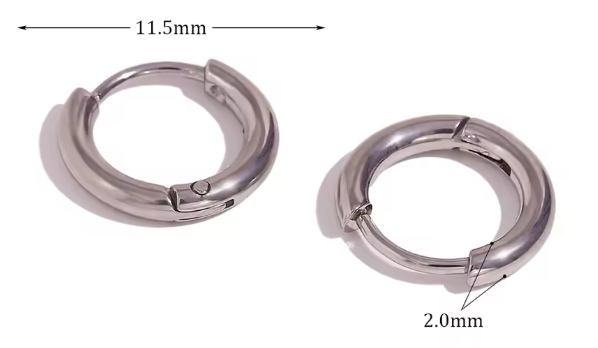 Abba’s Best Trendy Crystal Paved Huggie Hoop Earrings