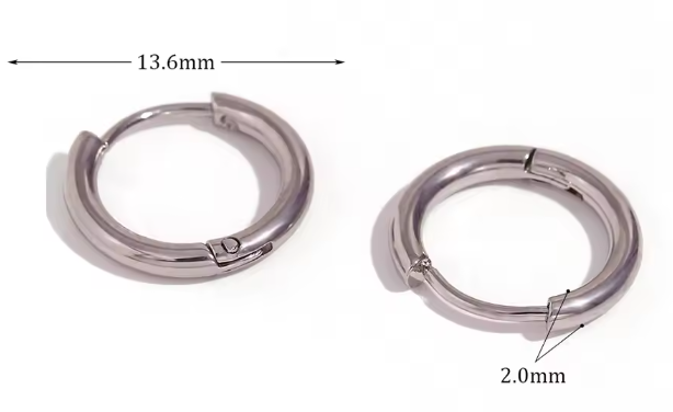 Abba’s Best Trendy Crystal Paved Huggie Hoop Earrings