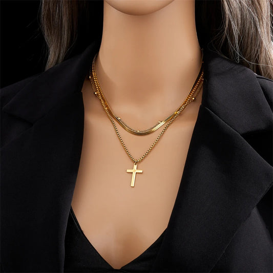 ✨ Abba’s Best Eternal Faith Cross Necklace