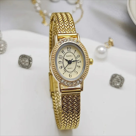 ✨ Abba’s Best Golden Legacy Crystal Watch