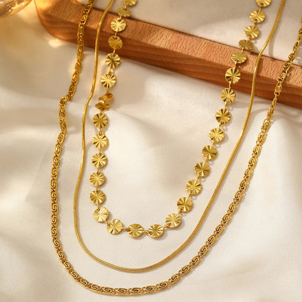 ✨ ABBA’S BEST Golden Boho Glow Layered Necklace