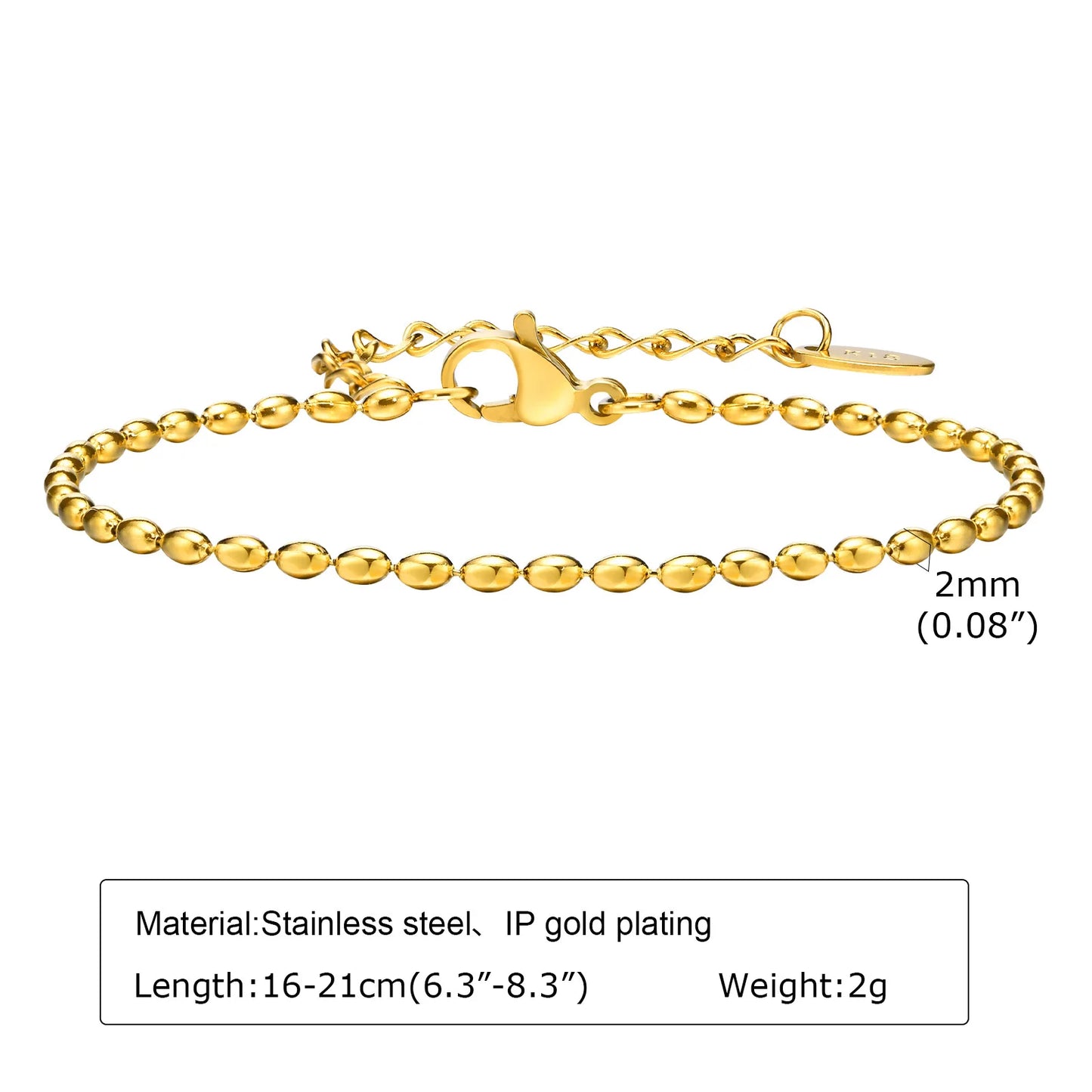 ✨ Abba’s Best Golden Grace Herringbone Bracelet
