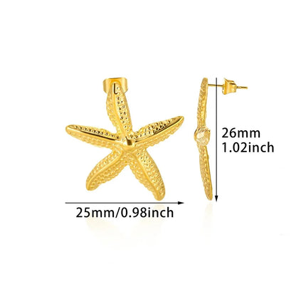 Timeless Starfish Stainless Steel Studs