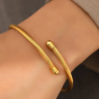 Timeless Vintage Geometric Gold Cuff