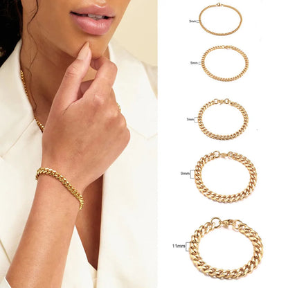 Signature Non-Tarnish Cuban Link Bracelet