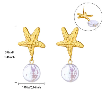 Timeless Starfish Stainless Steel Studs