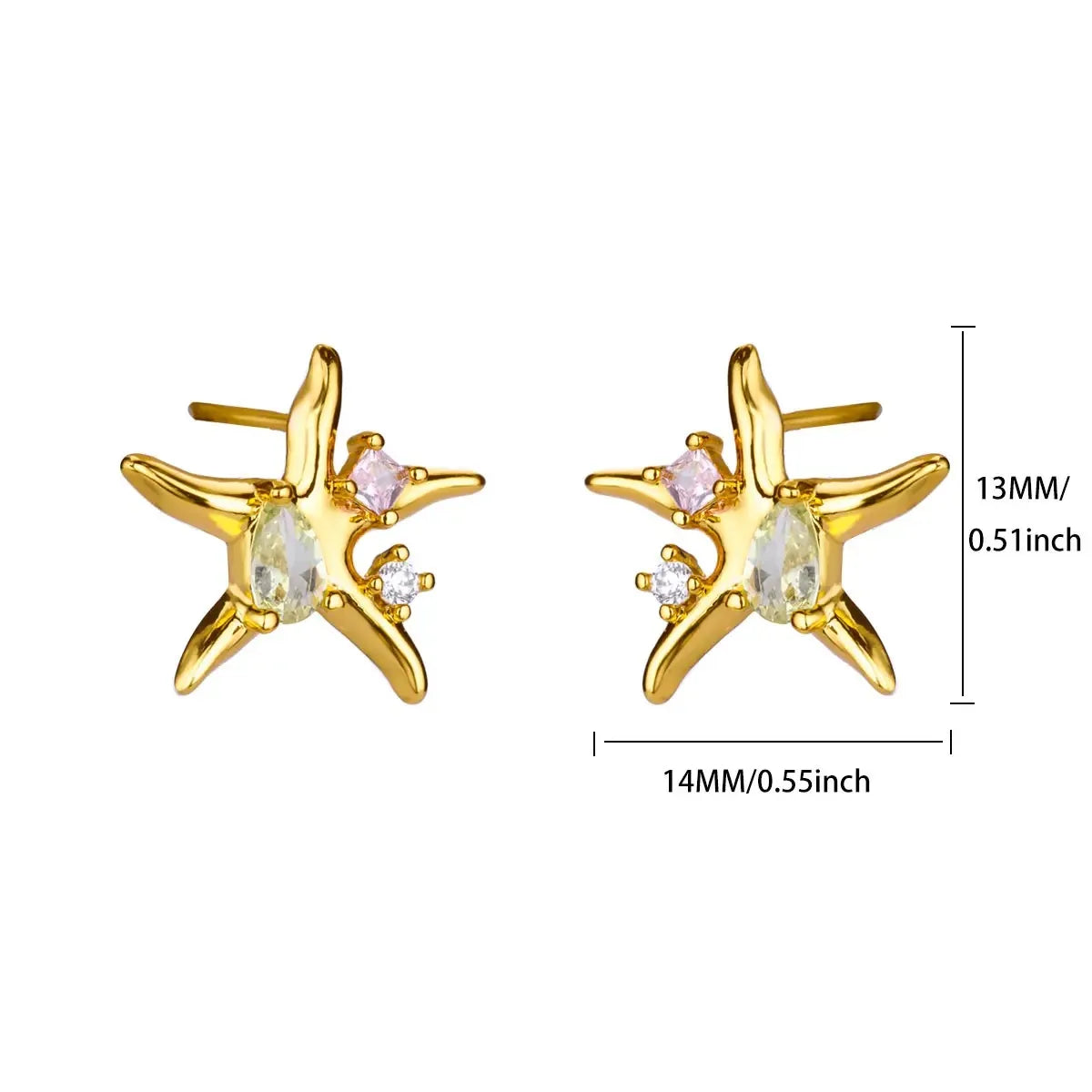 Timeless Starfish Stainless Steel Studs