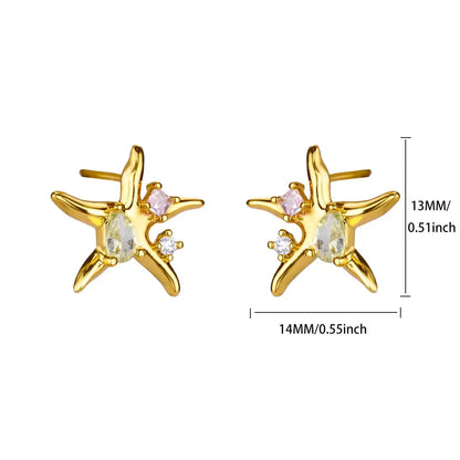Timeless Starfish Stainless Steel Studs