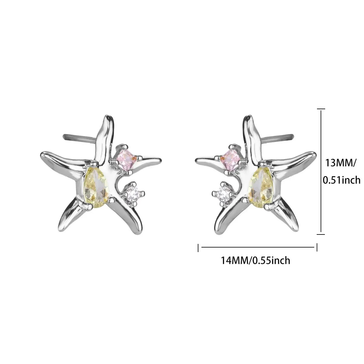 Timeless Starfish Stainless Steel Studs