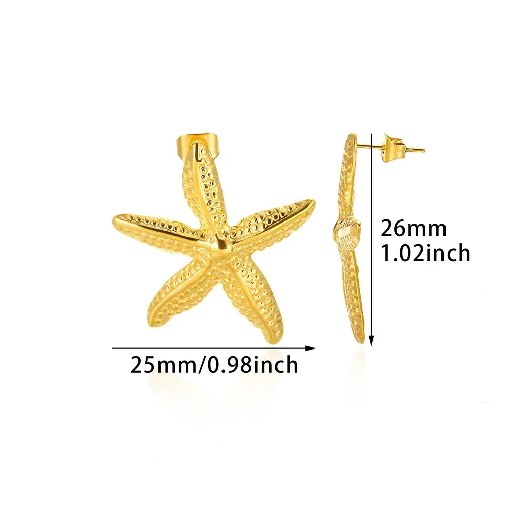 Timeless Starfish Stainless Steel Studs