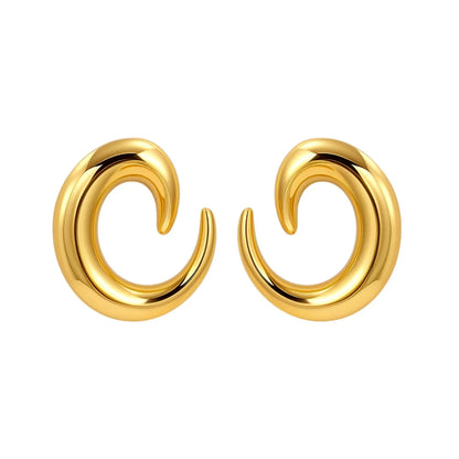 DGIDDK Stainless Steel Earrings Fashion Trend Geometric Earrings Niche Light Luxury for Women Daily Wear Accessories Gift